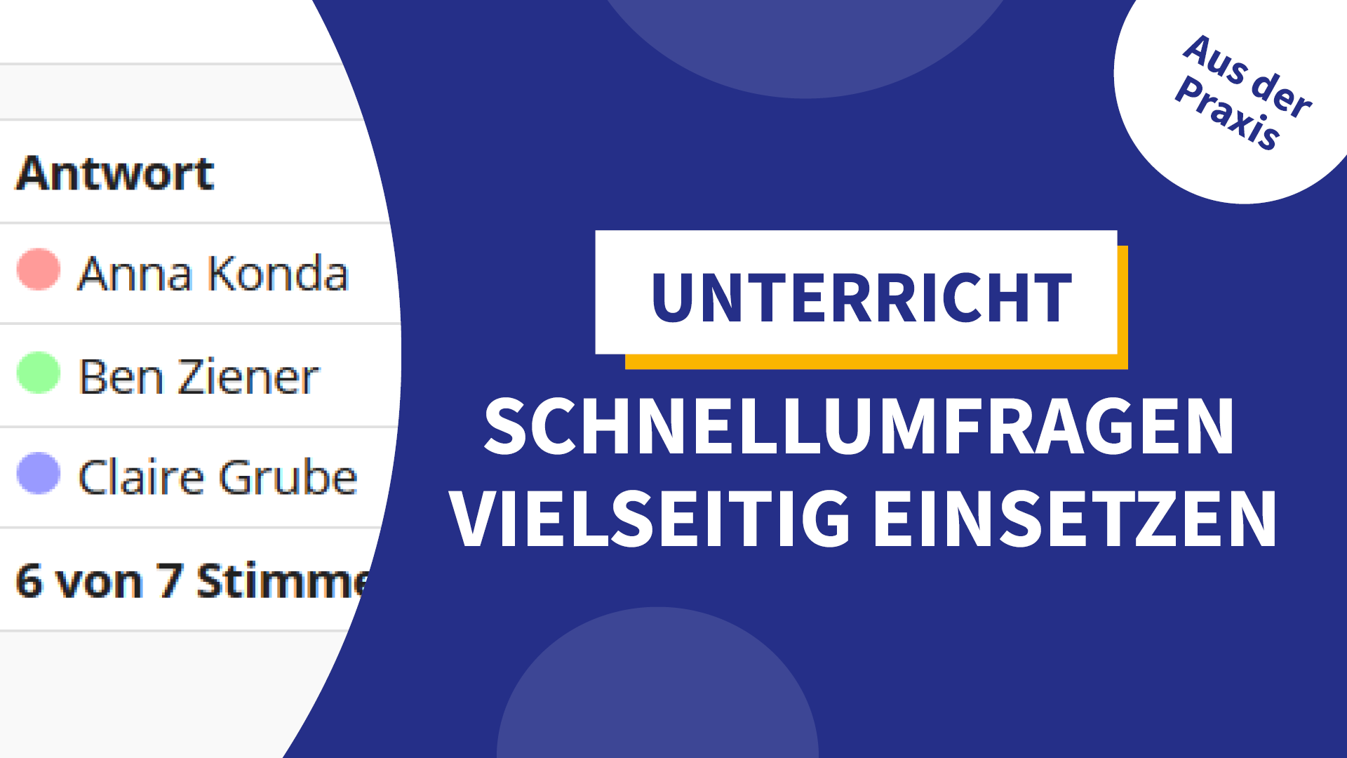 Schnellumfragen im Schulalltag vielseitig einsetzen